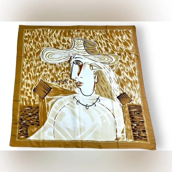 Vintage Picasso 33” x 33” Scarf